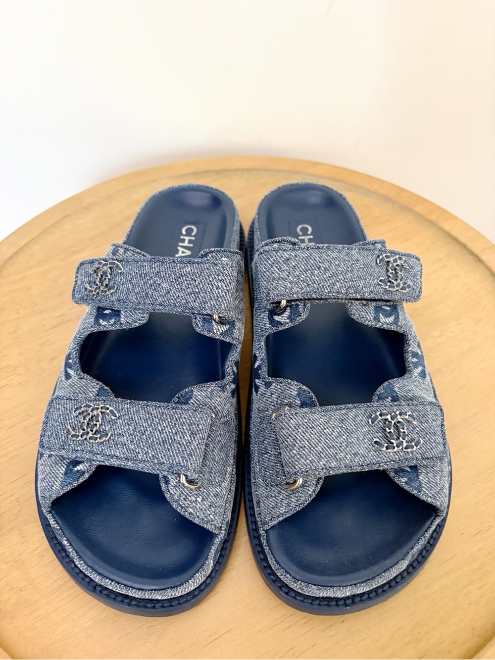 Chanel Denim Dad Sandals